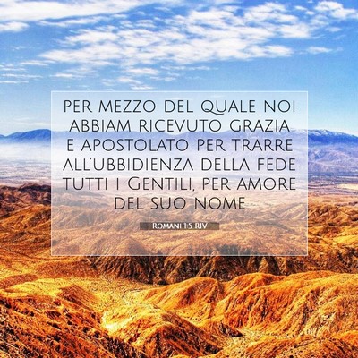 Romani 1:5 Versetto della Bibbia Spiegato