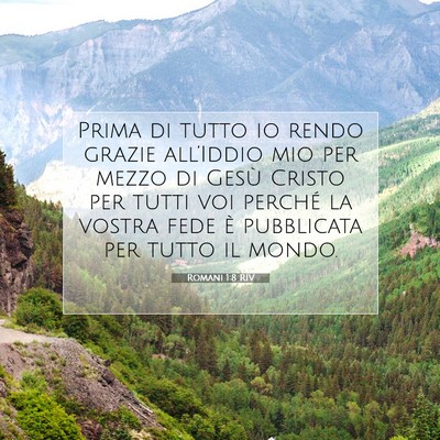 Romani 1:8 Versetto della Bibbia Spiegato