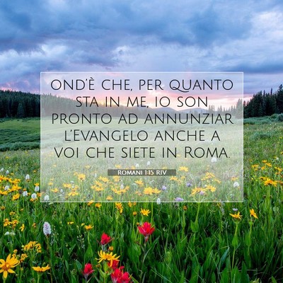 Romani 1:15 Versetto della Bibbia Spiegato