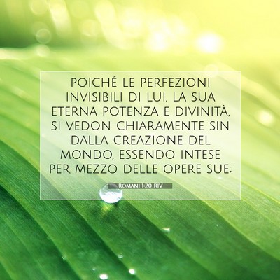 Romani 1:20 Versetto della Bibbia Spiegato