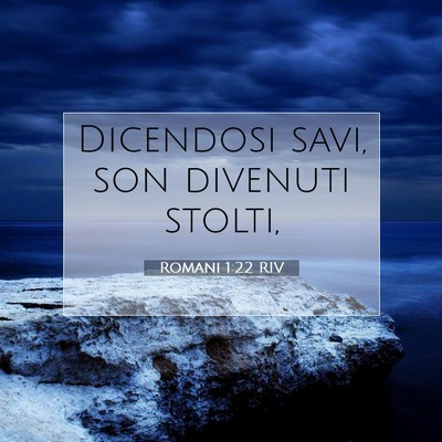 Romani 1:22 Versetto della Bibbia Spiegato