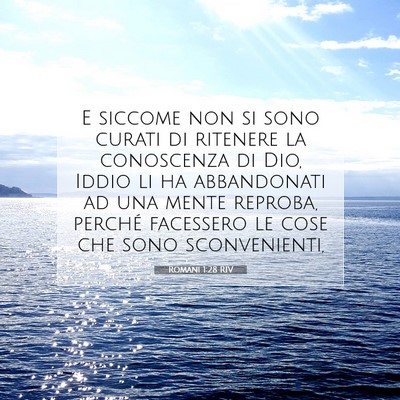 Romani 1:28 Versetto della Bibbia Spiegato