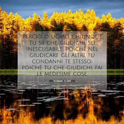 Romani 2:1 RIV Immagine del Versetto della Bibbia