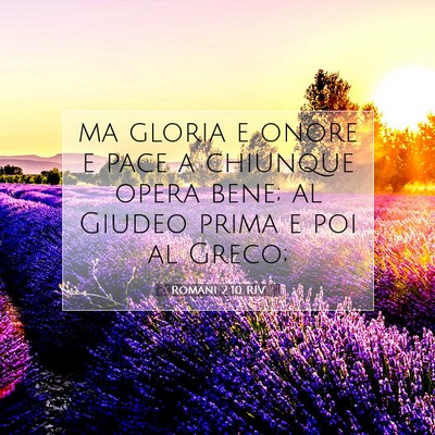 Romani 2:10 RIV Immagine del Versetto della Bibbia