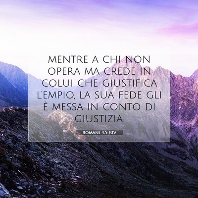 Romani 4:5 RIV Immagine del Versetto della Bibbia