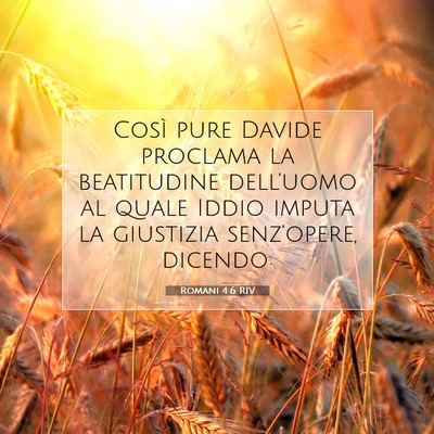 Romani 4:6 RIV Immagine del Versetto della Bibbia