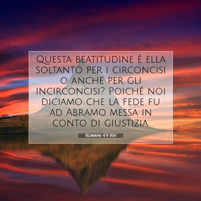 Romani 4:9 Versetto della Bibbia Spiegato