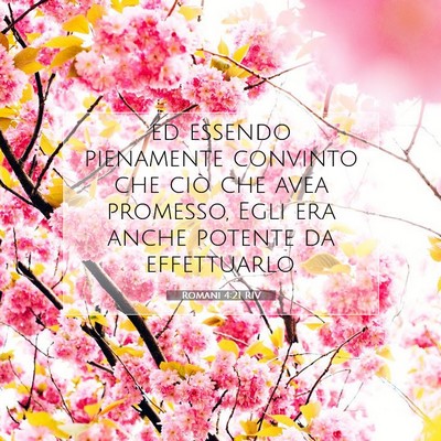 Romani 4:21 RIV Immagine del Versetto della Bibbia