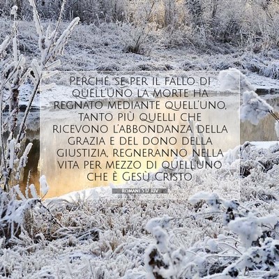 Romani 5:17 RIV Immagine del Versetto della Bibbia