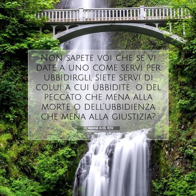 Romani 6:16 RIV Immagine del Versetto della Bibbia