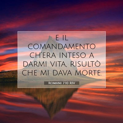 Romani 7:10 Versetto della Bibbia Spiegato