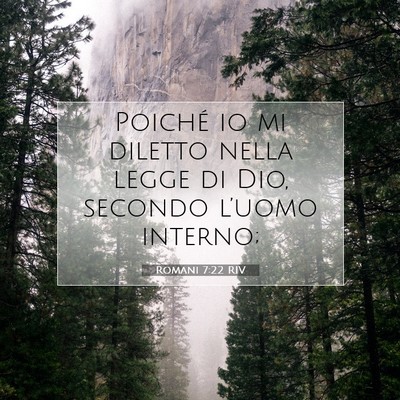 Romani 7:22 RIV Immagine del Versetto della Bibbia