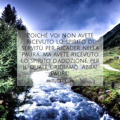 Romani 8:15 RIV Immagine del Versetto della Bibbia