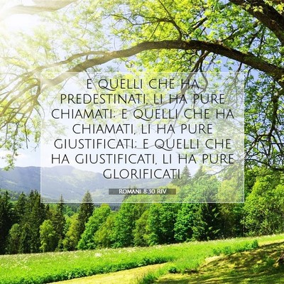 Romani 8:30 RIV Immagine del Versetto della Bibbia