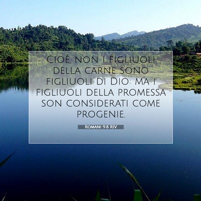 Romani 9:8 RIV Immagine del Versetto della Bibbia