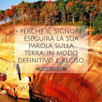 Romani 9:28 Versetto della Bibbia Spiegato