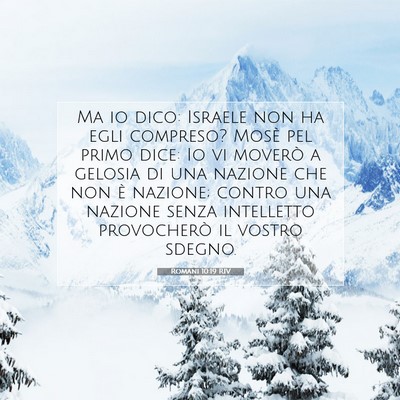Romani 10:19 Versetto della Bibbia Spiegato