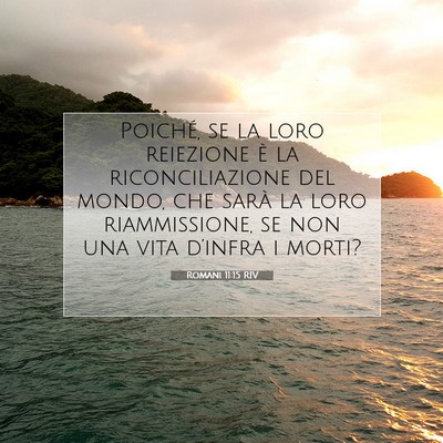 Romani 11:15 RIV Immagine del Versetto della Bibbia