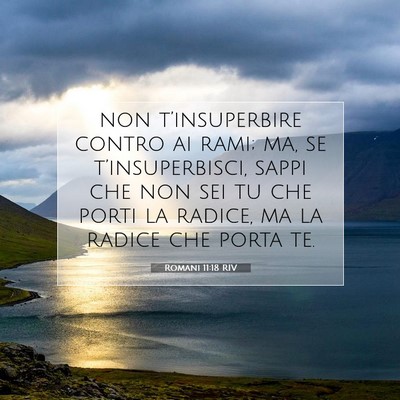 Romani 11:18 Versetto della Bibbia Spiegato