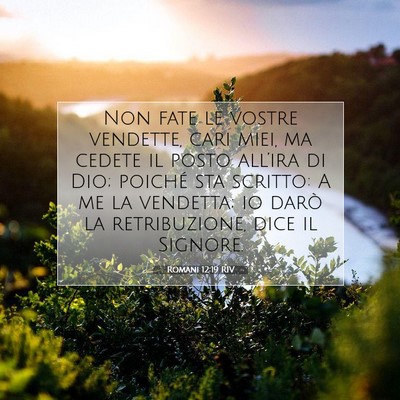 Romani 12:19 RIV Immagine del Versetto della Bibbia