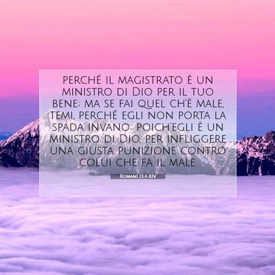 Romani 13:4 RIV Immagine del Versetto della Bibbia