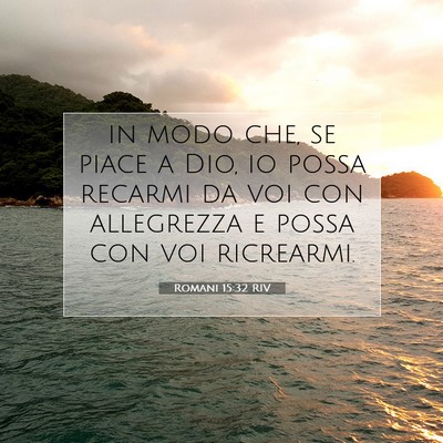 Romani 15:32 RIV Immagine del Versetto della Bibbia