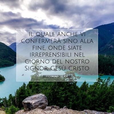 1 Corinzi 1:8 Versetto della Bibbia Spiegato