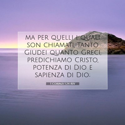 1 Corinzi 1:24 Versetto della Bibbia Spiegato