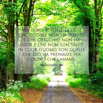 1 Corinzi 2:9 RIV Immagine del Versetto della Bibbia