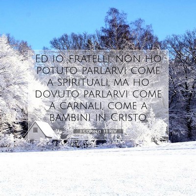 1 Corinzi 3:1 RIV Immagine del Versetto della Bibbia
