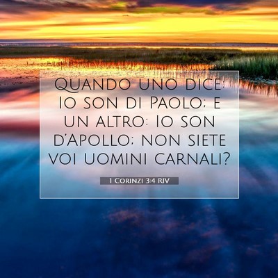 1 Corinzi 3:4 Versetto della Bibbia Spiegato