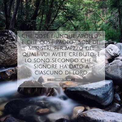 1 Corinzi 3:5 RIV Immagine del Versetto della Bibbia