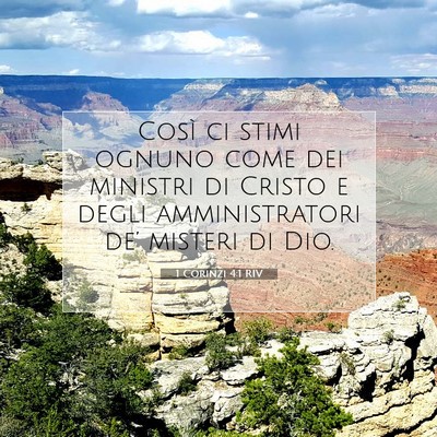 1 Corinzi 4:1 RIV Immagine del Versetto della Bibbia
