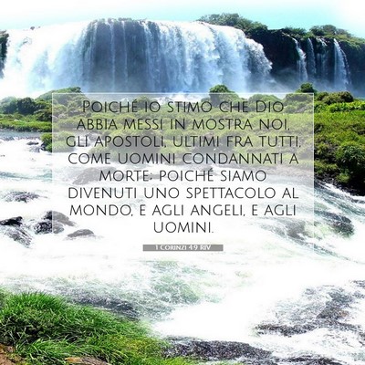 1 Corinzi 4:9 RIV Immagine del Versetto della Bibbia