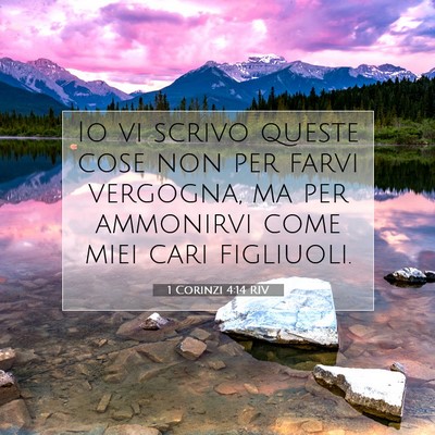 1 Corinzi 4:14 RIV Immagine del Versetto della Bibbia
