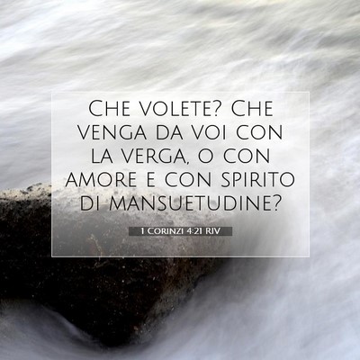 1 Corinzi 4:21 RIV Immagine del Versetto della Bibbia