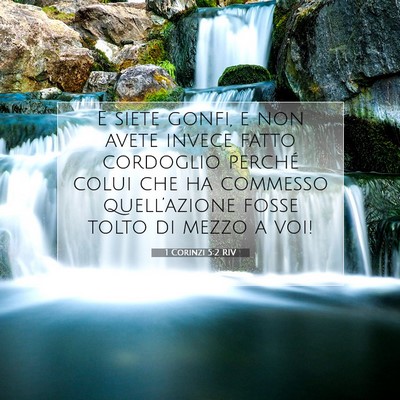 1 Corinzi 5:2 RIV Immagine del Versetto della Bibbia