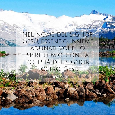 1 Corinzi 5:4 RIV Immagine del Versetto della Bibbia