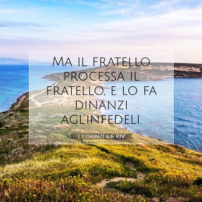 1 Corinzi 6:6 RIV Immagine del Versetto della Bibbia