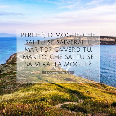 1 Corinzi 7:16 RIV Immagine del Versetto della Bibbia