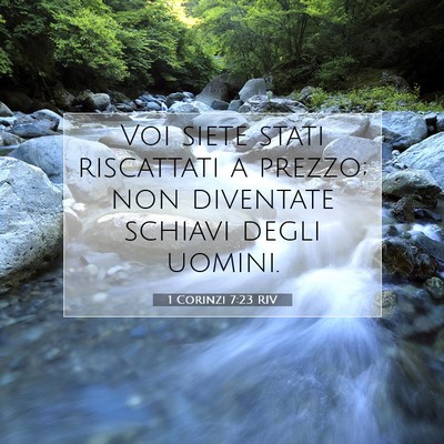 1 Corinzi 7:23 RIV Immagine del Versetto della Bibbia
