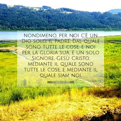 1 Corinzi 8:6 RIV Immagine del Versetto della Bibbia