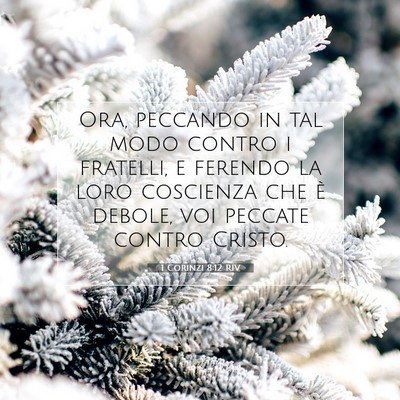 1 Corinzi 8:12 Versetto della Bibbia Spiegato