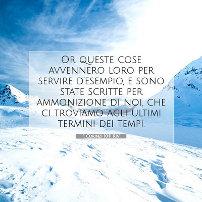 1 Corinzi 10:11 RIV Immagine del Versetto della Bibbia