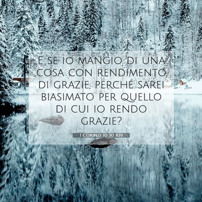 1 Corinzi 10:30 Versetto della Bibbia Spiegato