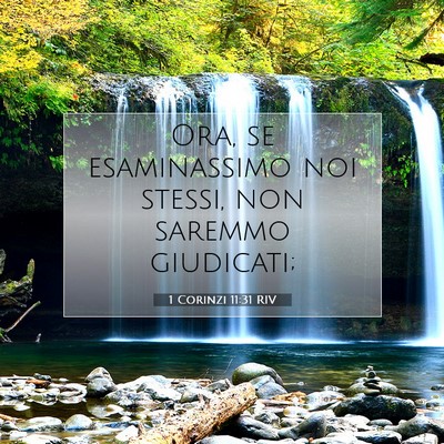 1 Corinzi 11:31 RIV Immagine del Versetto della Bibbia