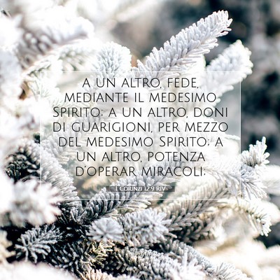 1 Corinzi 12:9 RIV Immagine del Versetto della Bibbia