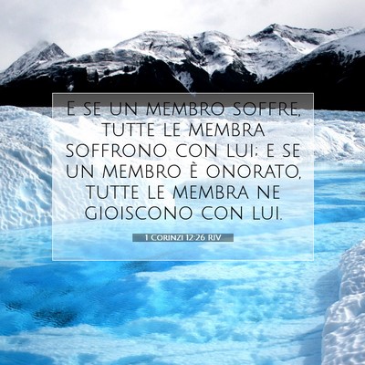1 Corinzi 12:26 RIV Immagine del Versetto della Bibbia