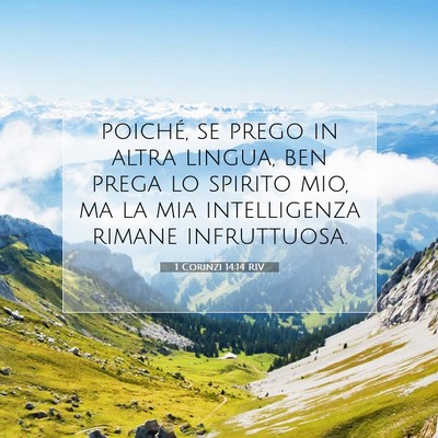 1 Corinzi 14:14 Versetto della Bibbia Spiegato