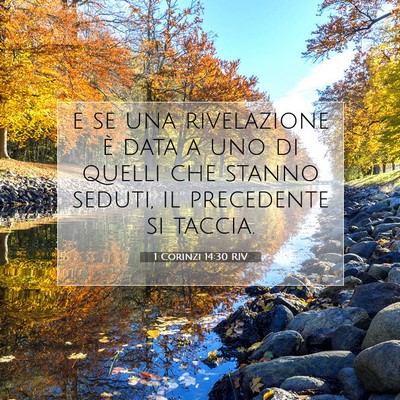 1 Corinzi 14:30 Versetto della Bibbia Spiegato
